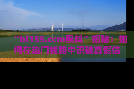 “hl155.ccm黑料”揭秘:如何在热门线路中识破真假信息