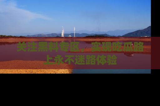 关注黑料专区，实现吃瓜路上永不迷路体验