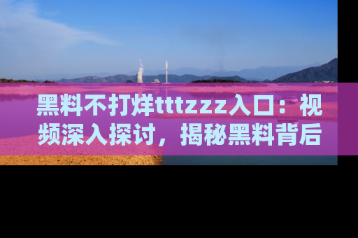 黑料不打烊tttzzz入口：视频深入探讨，揭秘黑料背后的人和事
