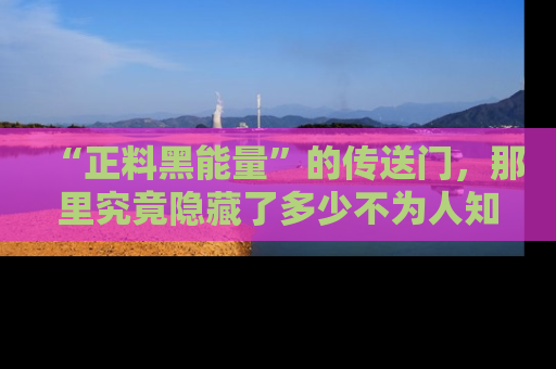 “正料黑能量”的传送门,那里究竟隐藏了多少不为人知的秘密?
