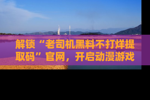 解锁“老司机黑料不打烊提取码”官网，开启动漫游戏的新次元之旅！